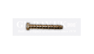 Close-up of a steel screw