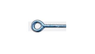 Steel eye bolt close-up